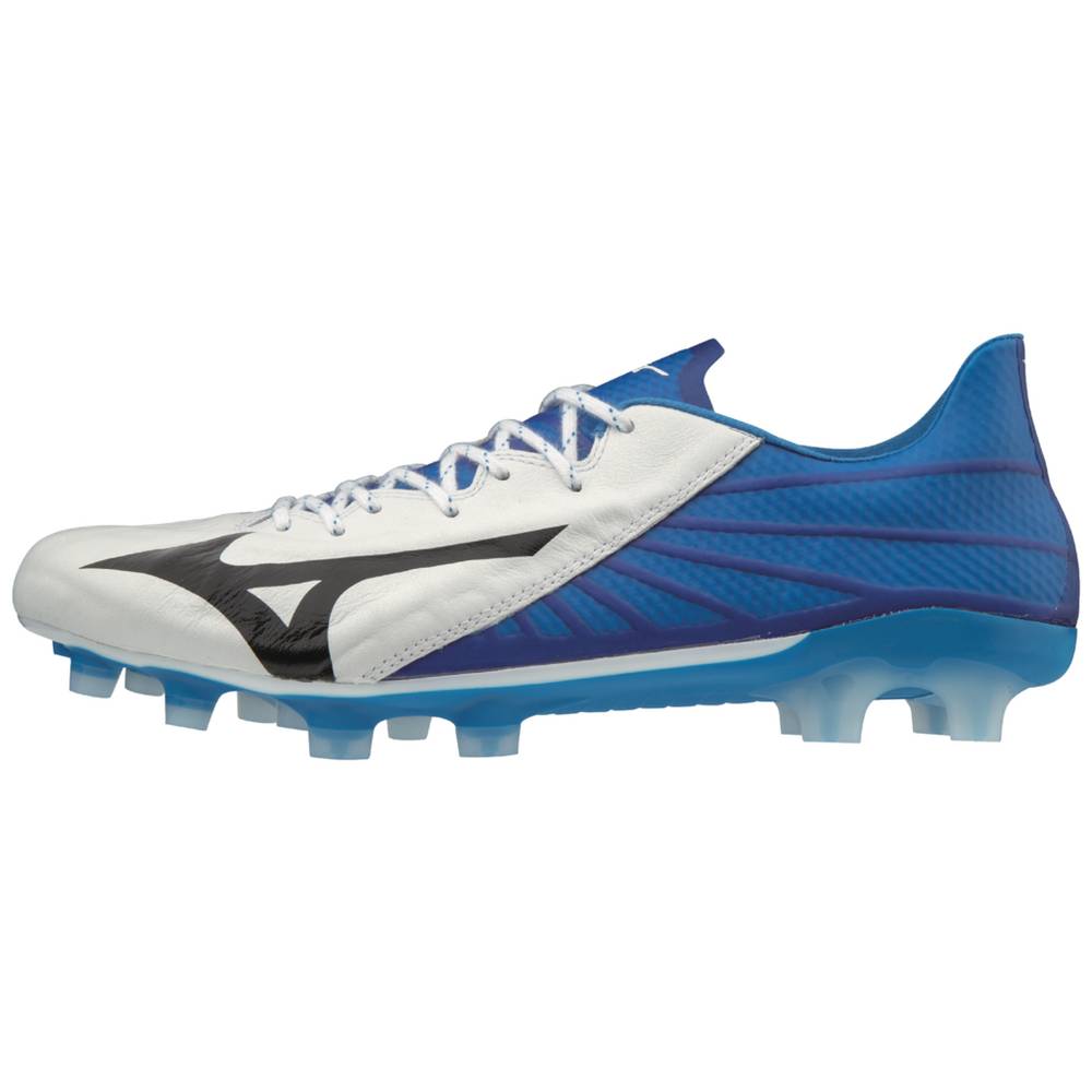 Mizuno Men's Rebula III Japan Soccer Cleats White/Blue (540219-WQG)